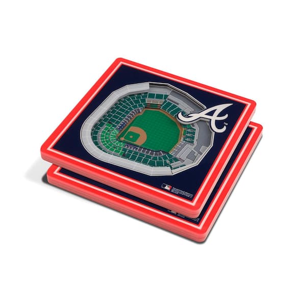 YouTheFan MLB Atlanta Braves 3D StadiumViews Coasters