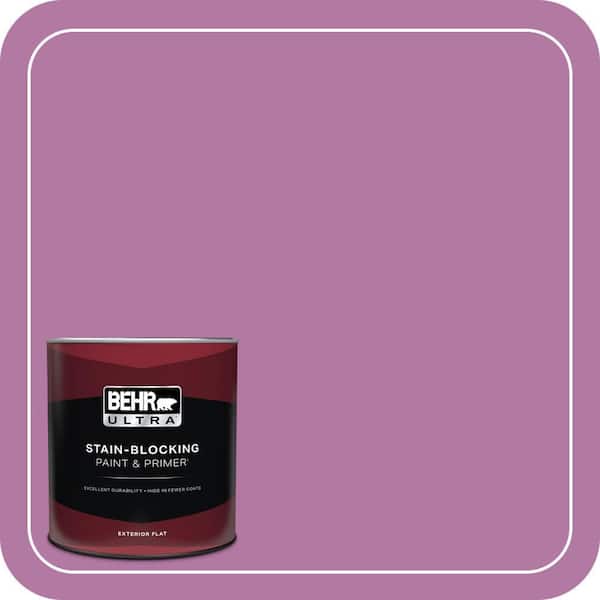 BEHR ULTRA 1 qt. Home Decorators Collection #HDC-SP16-11 Cactus Flower Flat Exterior Paint & Primer