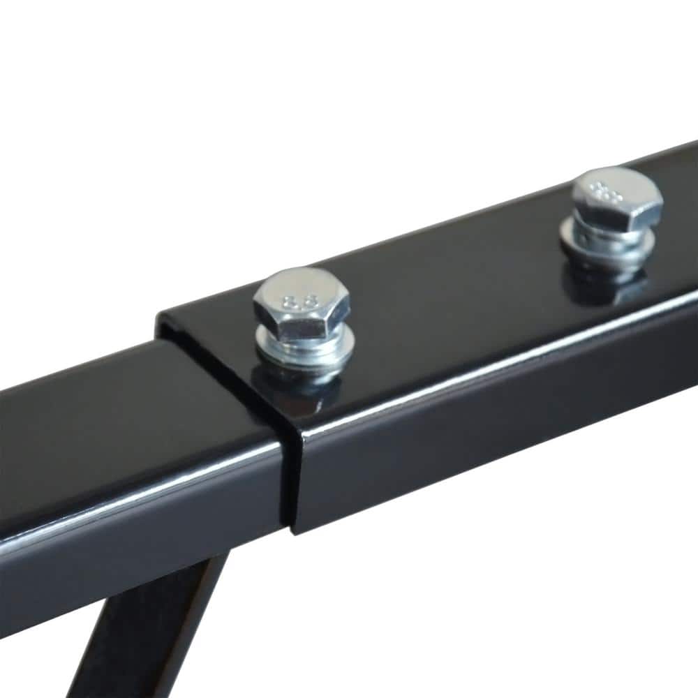 Heavy-Duty Black Metal Trailer Dolly with Flat-Free Tires