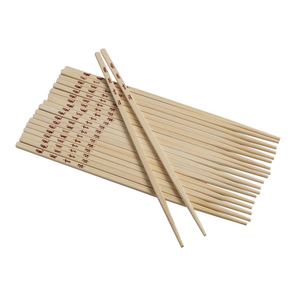JOYCE CHEN Reusable Burnished Bamboo Chopsticks Set, 10Pairs J300043