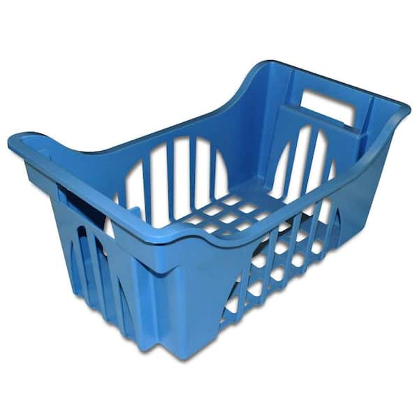 Unbranded 22.5 in. W x 12.5 in. D Freezer Basket in Blue