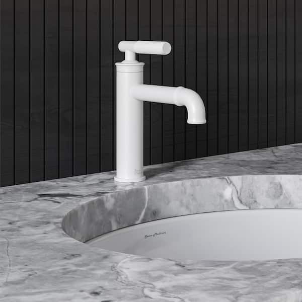 Swiss Madison Avallon Single-Handle Single-Hole Bathroom Faucet in Matte White