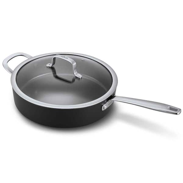 Alva Maestro Nonstick Sauté Pan with Glass Lid 4Qt. - Easy to Clean, Oven Safe