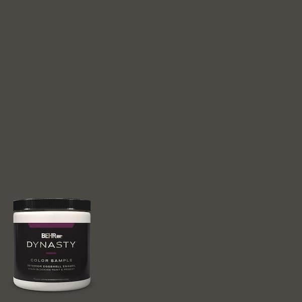 BEHR DYNASTY 8 oz. #780F-7 Stealth Jet Eggshell Enamel Stain-Blocking Interior Paint & Primer Sample