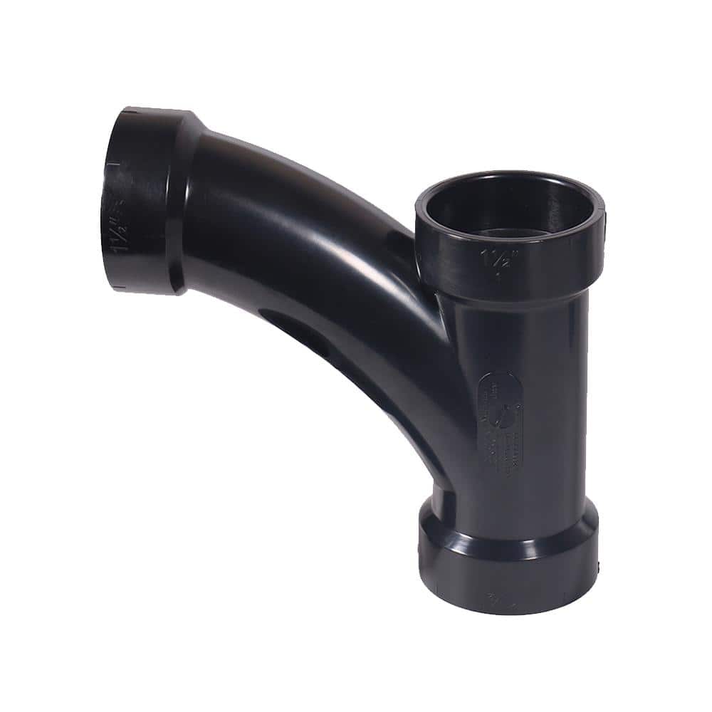 VPC 2 in. ABS Plastic DWV All Hub Long-Radius Wye Fitting 33-LN501-020B ...