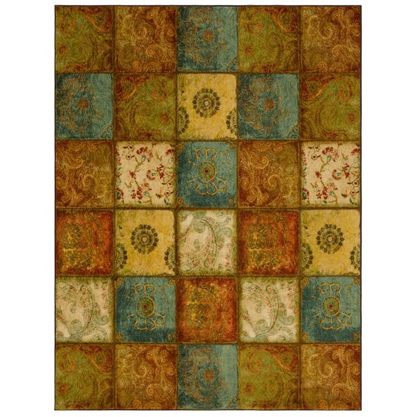 Mohawk Home Artifact Panel Multi 7 ft. 6 in. x 10 ft. Patchwork Area Rug