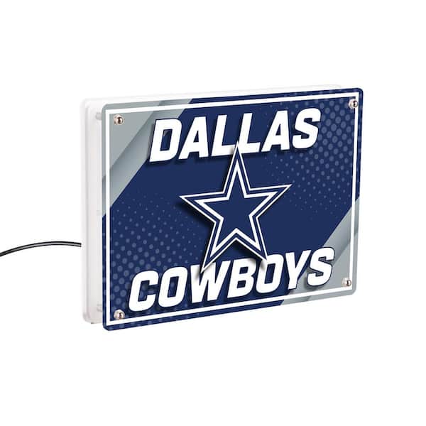 Evergreen Dallas Cowboys NFL Football Blue Rectangle Desklite LED Decor