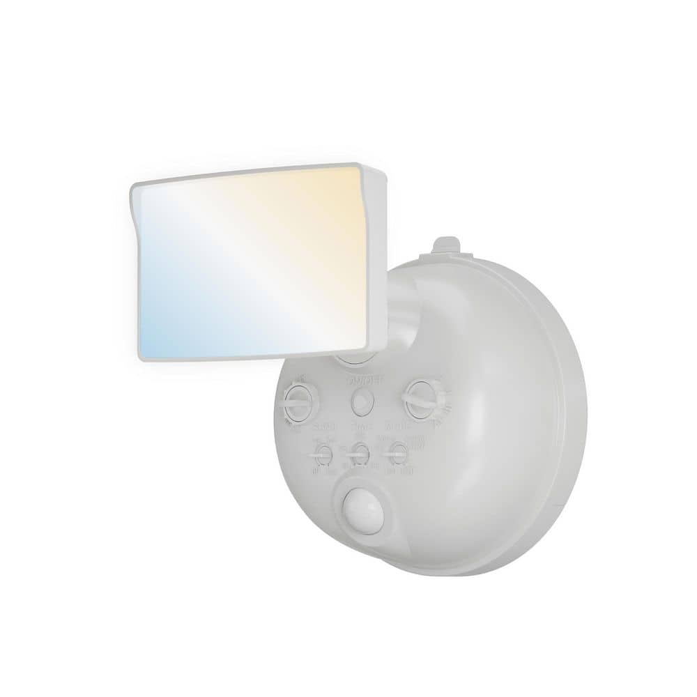 Next Gen Battery-Powered LED Security Floodlight, 1 Head w/ Motion Sensing, Dusk to Dawn, Adjustable Brightness-White price history on PriceWatchPro