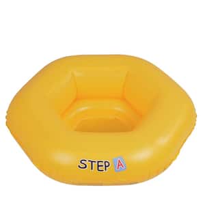 26 in. Yellow Swim Step A Inflatable Swimming Pool Baby Seat Float for Babies 0 to 1-Year