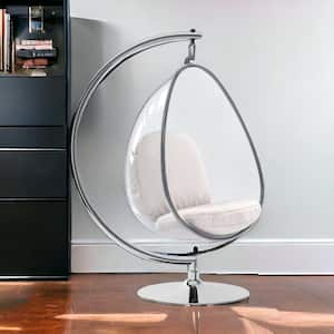 Clear Balloon Chair Set of 1 with Removable Cushions