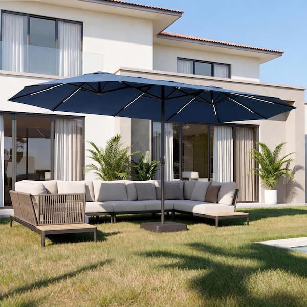 grand patio 9 outdoor market umbrella 9' Umbrella, Natural Elevate your outdoor living with the Grand Patio 9 ft Patio Umbrella Round Outdoor Market Umbrella, Sunbrella