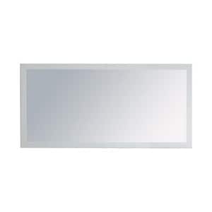 Sterling 60 in. W x 30 in. H Rectangular Wood Framed Wall Bathroom Vanity Mirror in Soft White