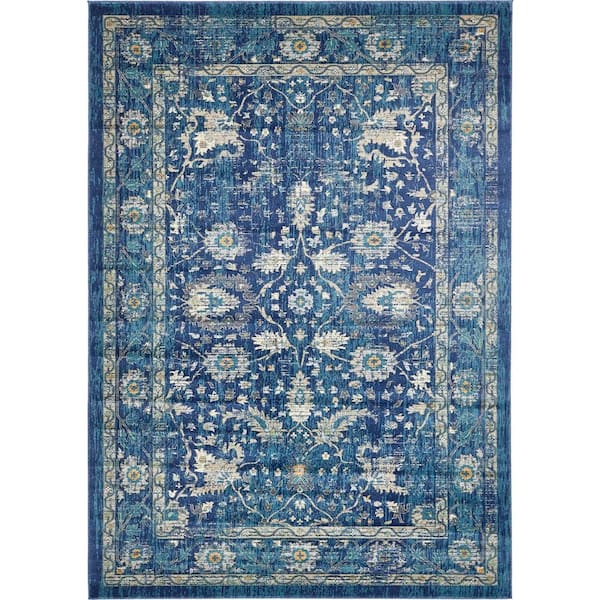 Unique Loom Oslo Osterbro Navy Blue 8' 0 x 11' 4 Area Rug