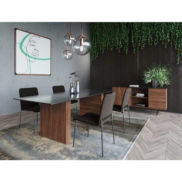 Maggie Walnut and Grey Walnut Veneer 63 in. Buffet