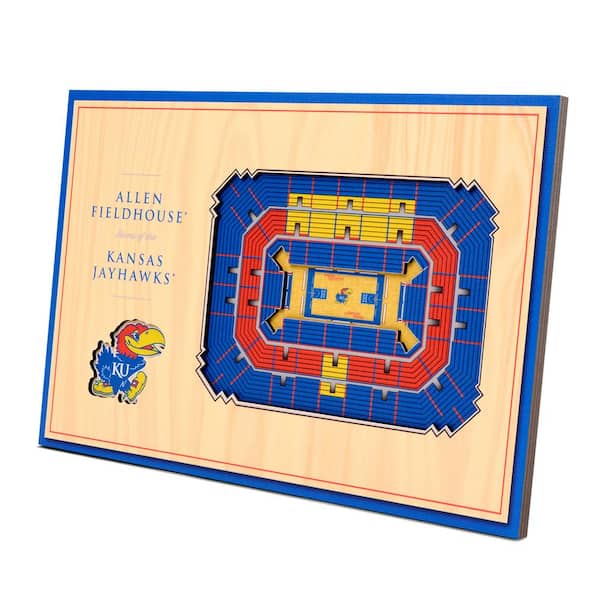 YouTheFan NCAA Kansas Jayhawks 3D StadiumViews Desktop Display - Allen Fieldhouse