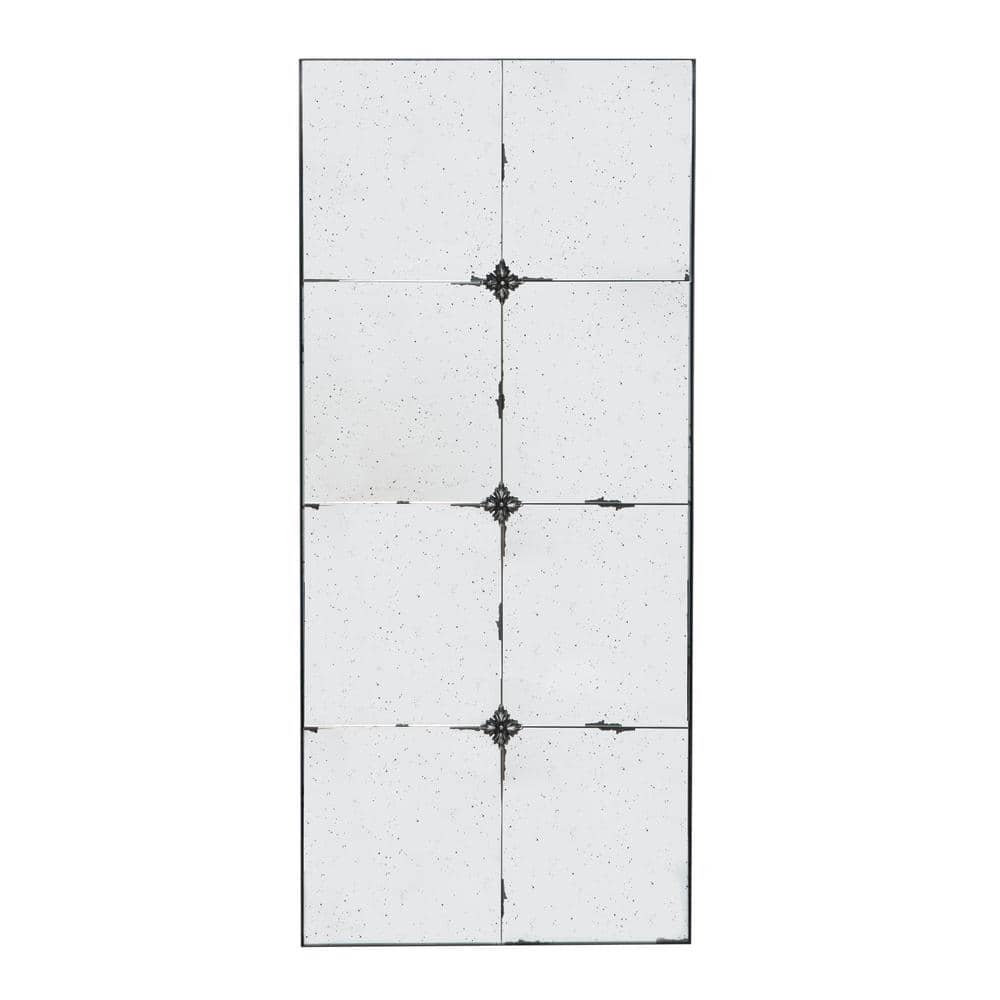 21 in. W x47 in. H Traditional Decor Style Rectangle Antique Glass Wall Mir