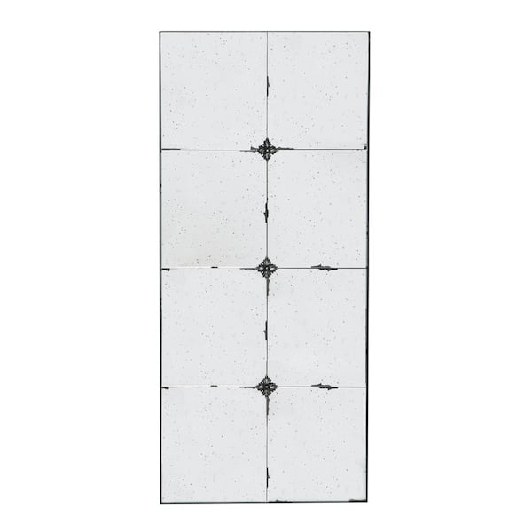 Unbranded 21 in. W x47 in. H Traditional Decor Style Rectangle Antique Glass Wall Mirror, Wall Décor for Bathroom Entryway