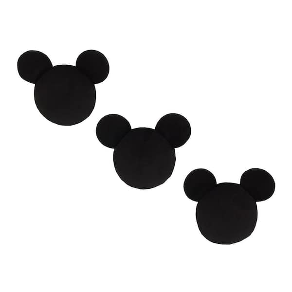 Disney Plush Mickey Mouse Black Wall Decor
