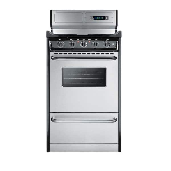 Summit Appliance 20 in. 2.46 cu. ft. Electric Range in Stainless Steel