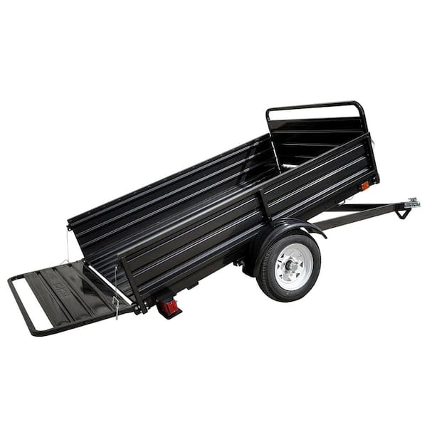 DK2 1639 lb. Payload Capacity 4.5 ft. x 7.5 ft. Utility Trailer Kit with Bed Tilt and Collapsing Ends to Extend Bed to 12 ft