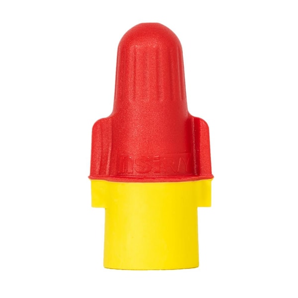 TERMINATOR Twist On Wire Connector, 8-18 AWG, PK100, Red/Yellow