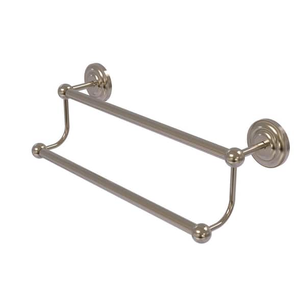 Allied Brass Prestige Que New Collection 30 in. Double Towel Bar in Antique Pewter
