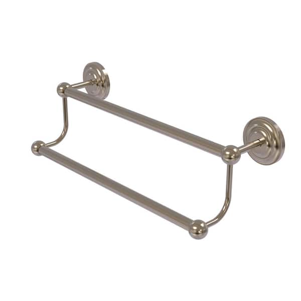 Prestige Que New Collection 36 in. Wall Mounted Double Towel Bar in Antique Pewter