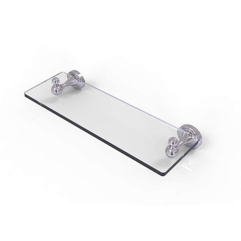 Allied Brass Sag Harbor Collection 16 in. Glass Vanity Shelf with Beveled  Edges in Polished Chrome SG-1-16-PC The Home Depot