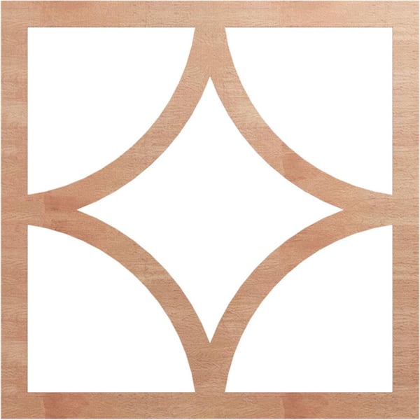 Ekena Millwork 0.375 in. x 40 in. x 40 in. Wood Medallion Moulding