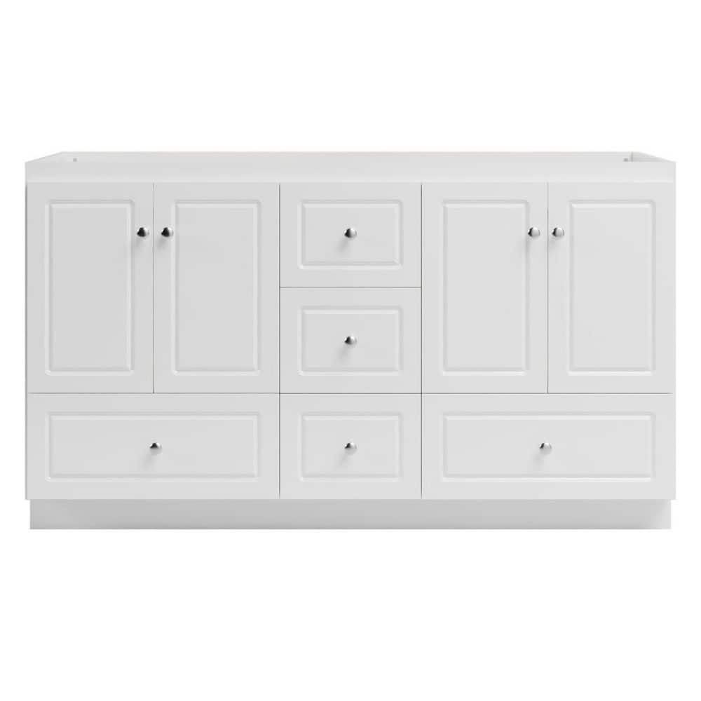 Ultraline 60 in. W x 21 in. D x 34.5 in. H Bath Vanity Cabinet without Top in Winterset price history on PriceWatchPro
