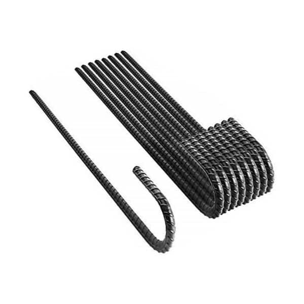 Angel Sar 16 in. Ground Rebar Stakes with Chisel Point end for Camping Tent (8-Pack)