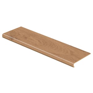 Essential Oak 47 in. L x 12-1/8 in. W x 2-3/16 in. T Vinyl Overlay for Stairs 1-1/8 in. T to 1-3/4 in. T