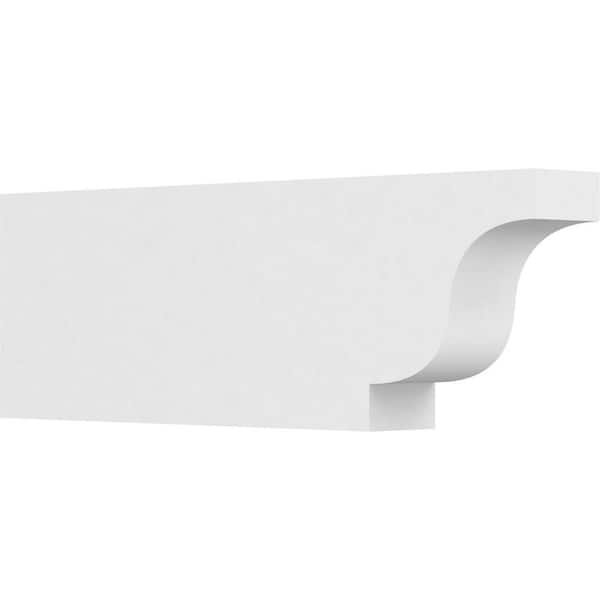 Ekena Millwork 4 in. x 10 in. x 30 in. Standard Newport Architectural Grade PVC Rafter Tail Brace