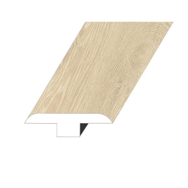 Montserrat Lineage Calypso Tan 0.5 in. Thick x 1.8 in. W x 94.5 in. L HDF Waterproof Laminate Embossed Wood Look T-Molding