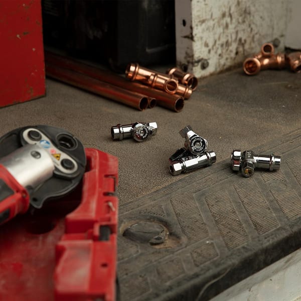 1/2 in. Press Connect Inlet x 3/8 in. Compression Outlet 1/4