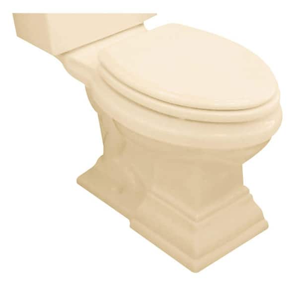 American Standard Town Square Tall Height (16-1/2 in.) Round Front Toilet Bowl with Seat in Bone