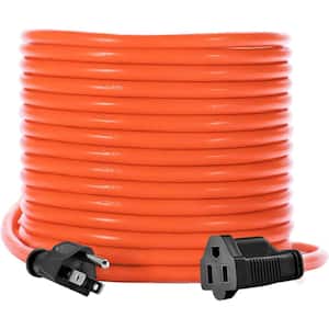75 ft. Extension Cord - 16/3 Weatherproof Indoor/Outdoor Extension Cable, Durable Vinyl Jacket - Orange