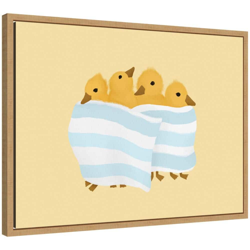 "Sylvie ""Ducklings Blue Towel"" by Molly Dillon from The lil Dills Shop Bath Framed Canvas Art Print 18 in. x 24 in." price history on PriceWatchPro