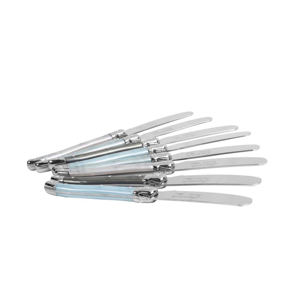 8-Piece Laguiole Spreader Set with Pearl Plastic Handles