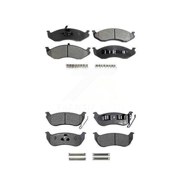TEC Front Rear Ceramic Brake Pads Kit For Jeep Wrangler TJ KTC-100332