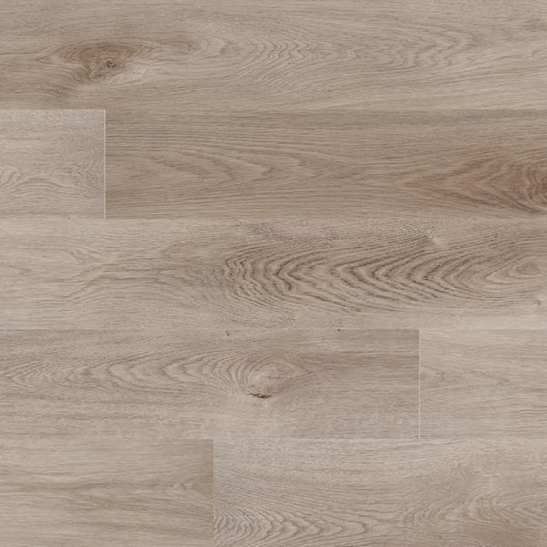 A&A Surfaces Mystic Gray 12 MIL x 7 in.  x 48 in. Waterproof Click Lock Luxury Vinyl Plank Flooring (23.8 sq. ft. / case)