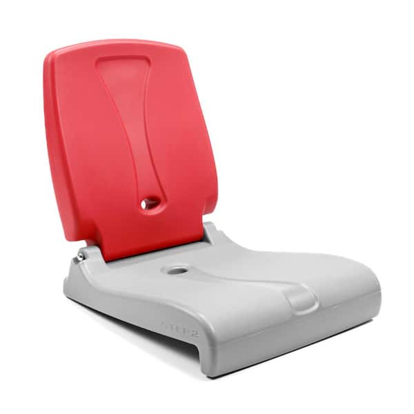 Step2 Flip Seat Red and Gray Resin Indoor/Outdoor Portable and Foldable Chair with Handle