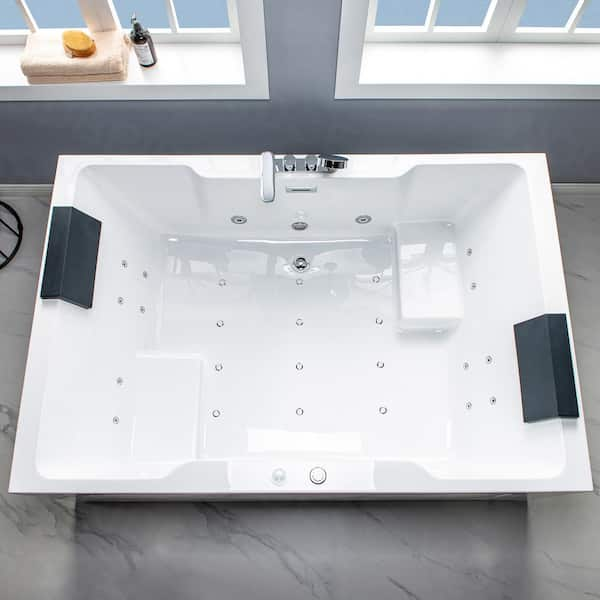 Freestanding Bathtubs Kitchen With Inline Heater WOODBRIDGE 2 Person ...