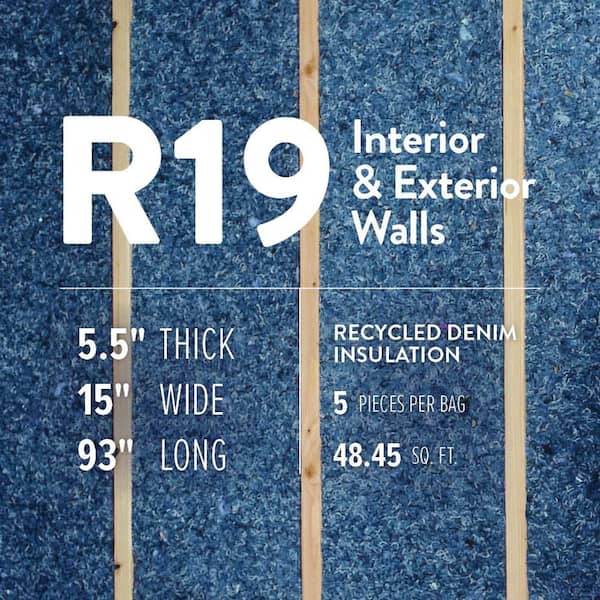 R19 ULTRATouch Recycled Denim Insulation Batt 15 in. x 93 in.