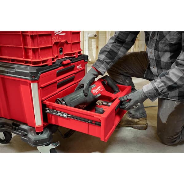 Milwaukee - PACKOUT 22 in. Modular 3-Drawer Multi Drawer Tool Box with Metal Reinforced Corners and 50 lbs. Capacity