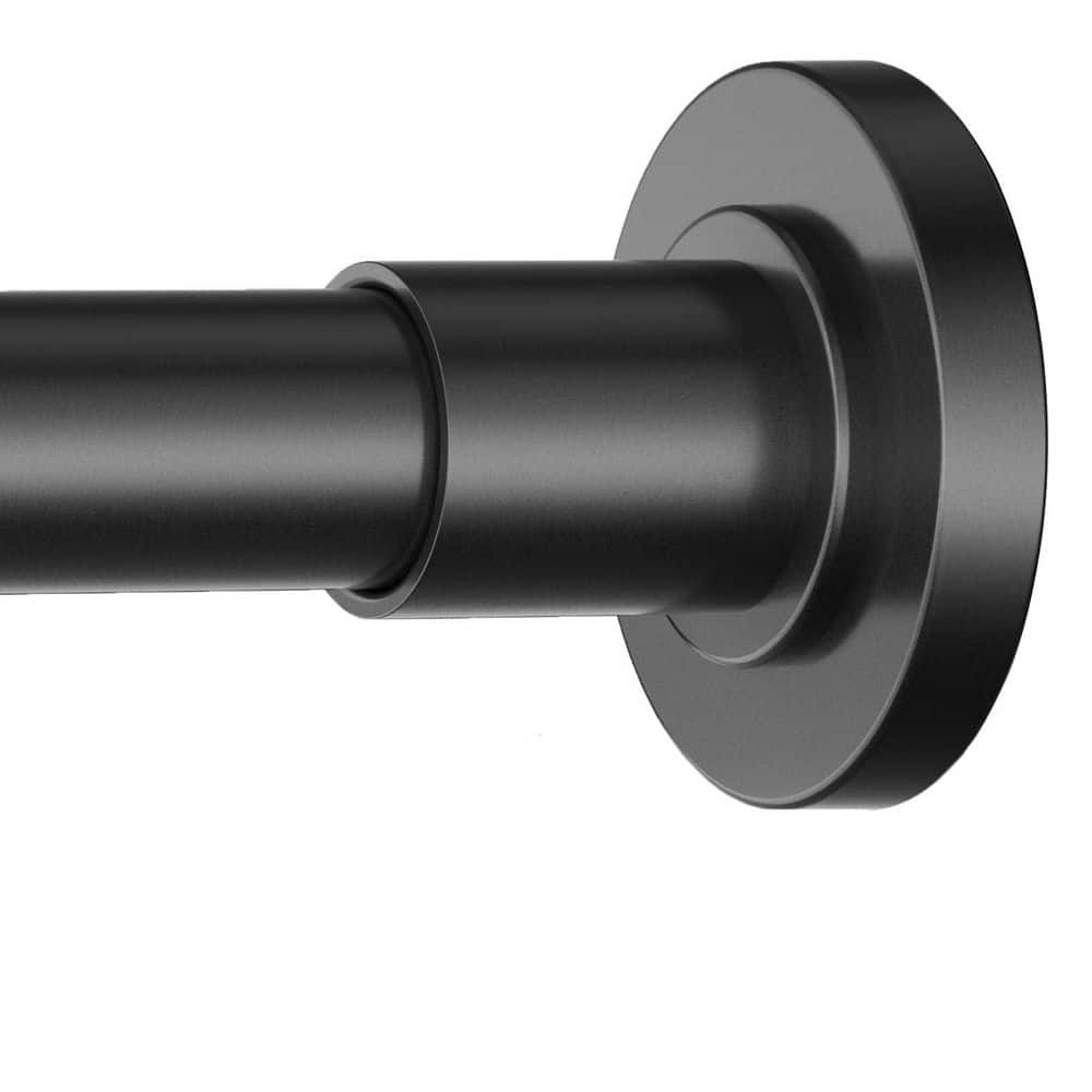 104 in. Shower Curtain Rod in Black, No Drilling Stainless Steel Telescoping Rod, Adjustable Spring Tension price history on PriceWatchPro