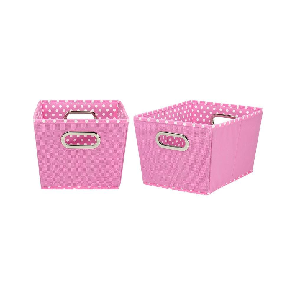 LİGROUND PINK Clean Cube Square Covered Cleaning Bucket with Handle -  Decorative Organizer Box Storage Box - Trendyol