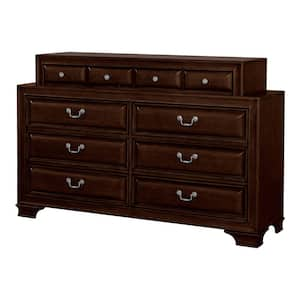 Liam Brown Cherry 10-Drawer 66.75 in. Dresser