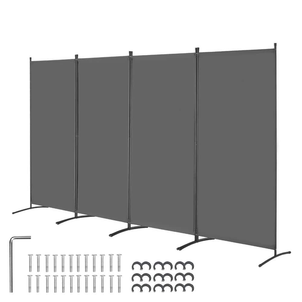 Room Divider, 4 Panels Room Divider, Folding Privacy Screen and Portable Partition Divider for Room Separation, Grey price history on PriceWatchPro