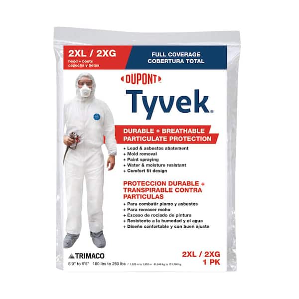 DuPont Tyvek 2XL Painters Coverall with Hood and Boots